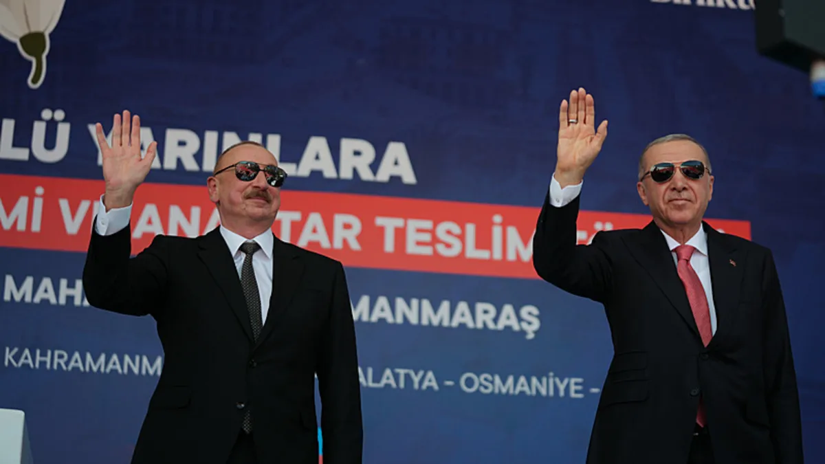 Kahramanmaraş'ta deprem konutlarını teslim töreni! Başkan Erdoğan ve Aliyev'den kardeşlik vurgusu