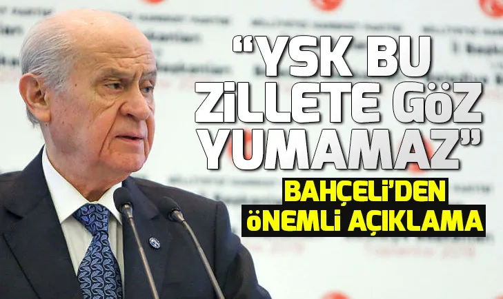 Devlet Bahçeliden önemli açıklamalar
