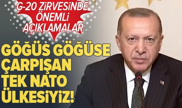 Son dakika: Başkan Erdoğan'dan G20 Zirvesi'nde önemli açıklamalar