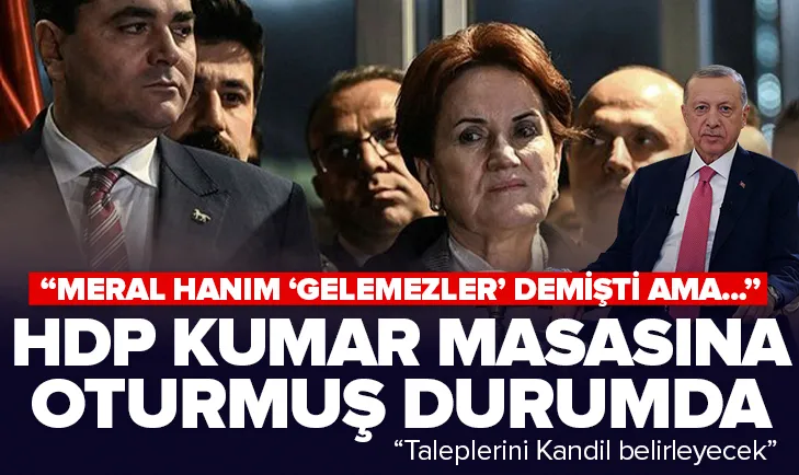 HDP kumar masasına oturdu