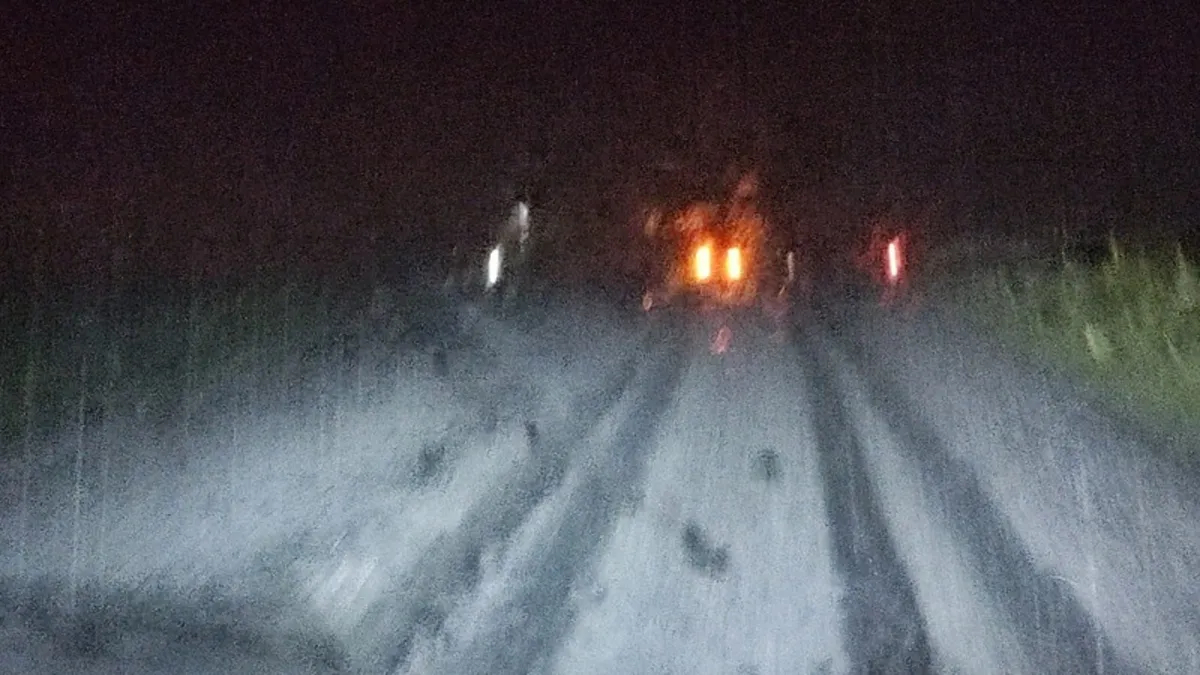 Ardahan'ı sağanak ve dolu vurdu: Ev ve ahırları su bastı