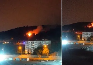 Kartal Aydos Ormanı'nda yangın