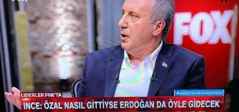 CHP'li İnce'nin, 'Özal nasıl gittiyse Erdoğan da öyle gidecek' sözüne büyük tepki
