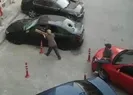 Her anı kamerada! Otomobili böyle parçaladılar