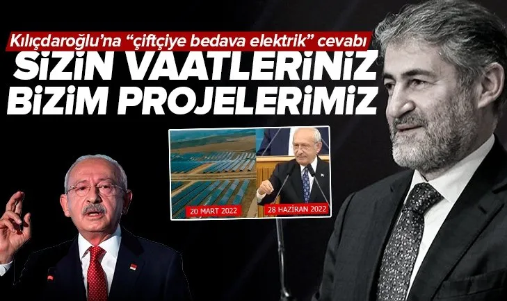 Hazine ve Maliye Bakanı Nureddin Nebati’den CHP lideri Kılıçdaroğlu’na cevap! Sizin Vaatleriniz bizim çoktan başlattığımız projeler