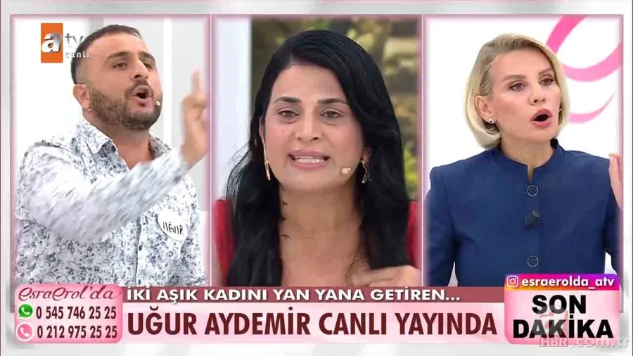 2 kadın 1 adam büyük yüzleşme! Esra Erol'da stüdyo karıştı: Taraflar birbirinin üzerine yürüdü 11