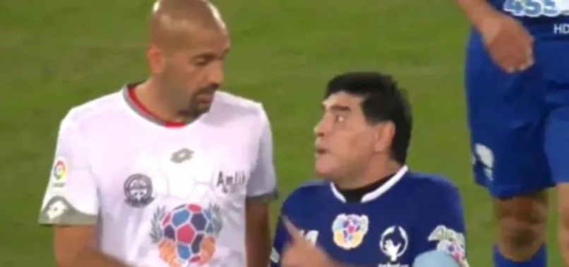 Barış maçında Maradona ve Veron gerginliği