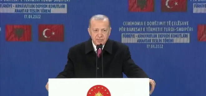 Son dakika: Başkan Erdoğan’dan Arnavutluk’ta deprem konutları teslim töreninde önemli açıklamalar