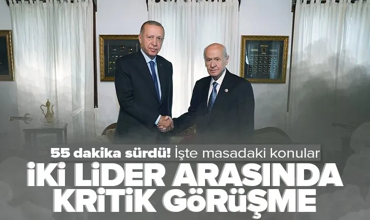 Son dakika: Başkan Erdoğan ile MHP lideri Bahçeli görüşmesi sona erdi