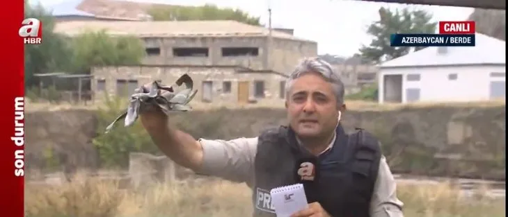 Son dakika: İşgalci Ermenistan yine sivilleri hedef aldı! A Haber patlama noktasında