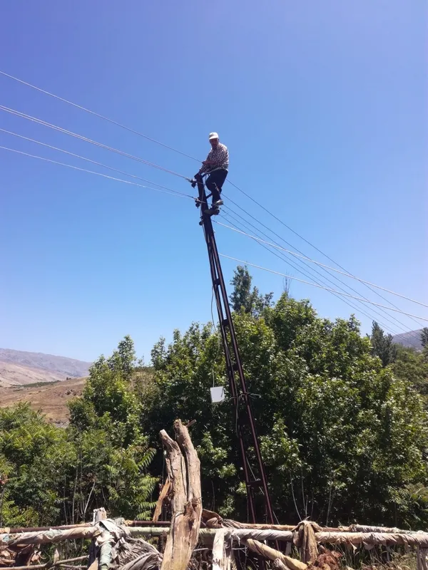 Çıktığı elektrik direğinde mahsur kaldı - 2