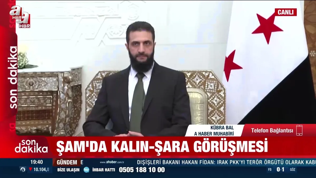 Şam'da kritik görüşme: MİT Başkanı Kalın ile Ahmed Şara bir arada!