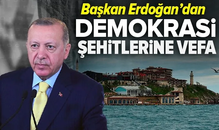 Başkan Recep Tayyip Erdoğan'dan Demokrasi şehitlerine vefa!