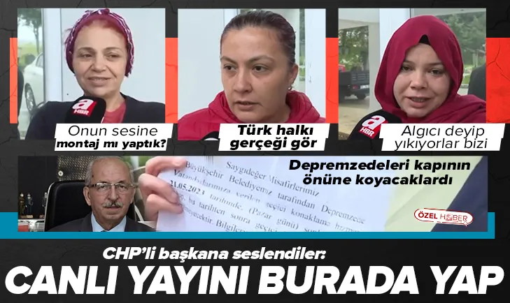 CHP Başkana çağrı: Gel canlı yayını buradan yap