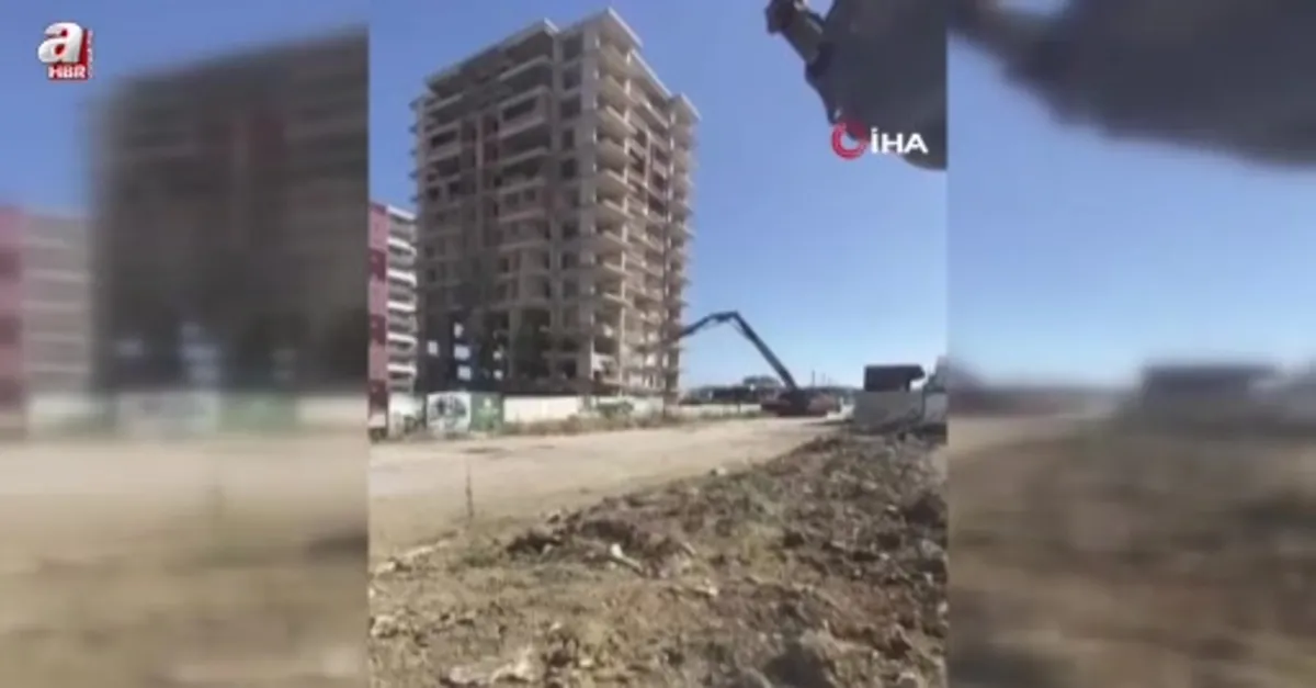13 katlı bina yerle bir olma anı kamerada