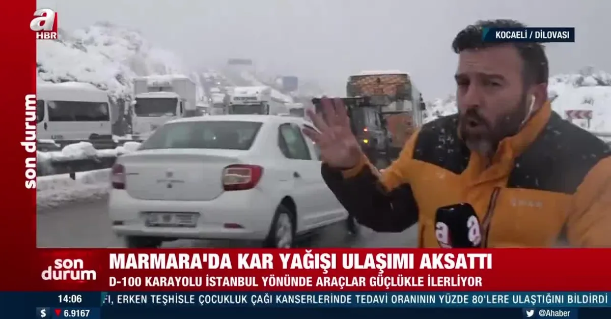 Marmara'da kar ulaşımı aksattı!
