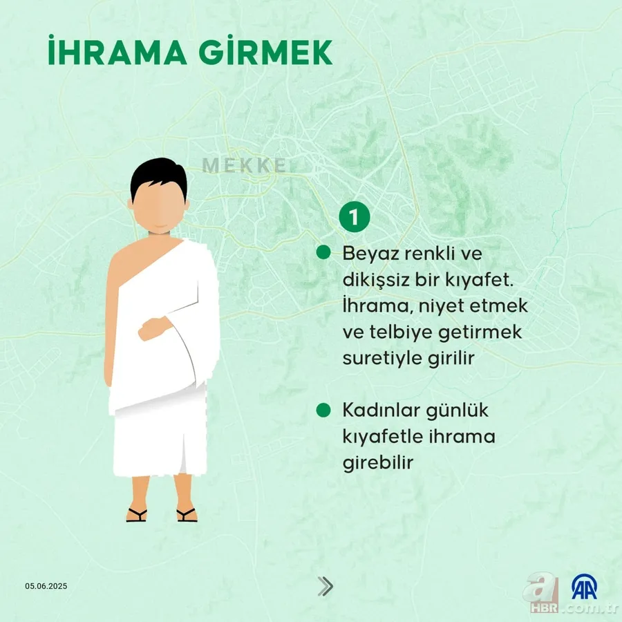 Hac ibadeti nasıl yapılır? Tüm aşamalar ve resimli uygulamalı anlatım: İhrama girmek, tavaf, şeytan taşlama 6