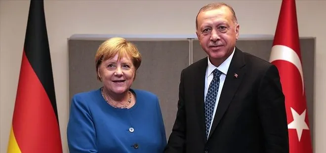 Son dakika: Başkan Erdoğan, Almanya Başbakanı Angela Merkel ile görüştü