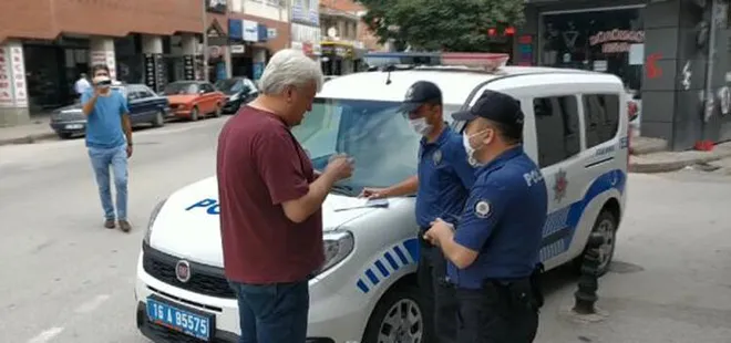 Bursa'da maske takmayanlara ceza kesildi