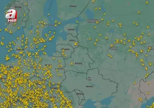 Ukrayna tehdidi sonrası Rusya'da son durum: Hava sahası takipte