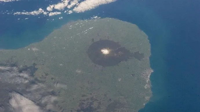 NASA Raikoke volkan patlamasını uzaydan görüntüledi