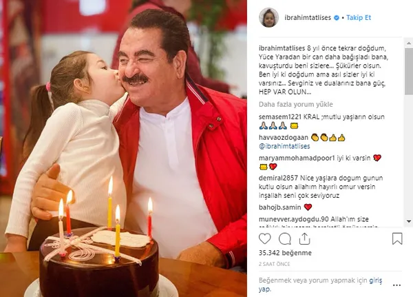 İbrahim Tatlıses hayata döndüğü günü sosyal medyadan andı