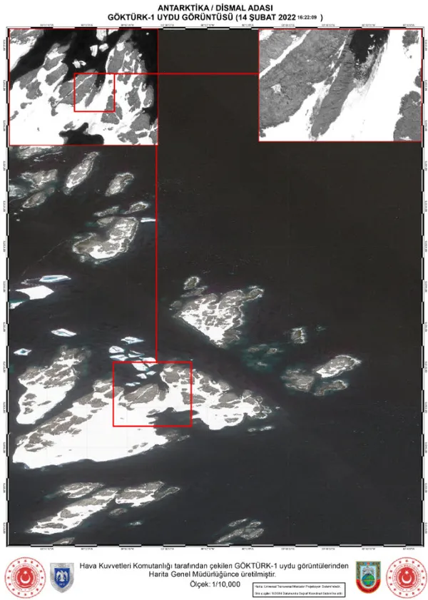 Göktürk-1 görüntüleri yayınladı! İşte Horseshoe Adası ve Dismal Adası