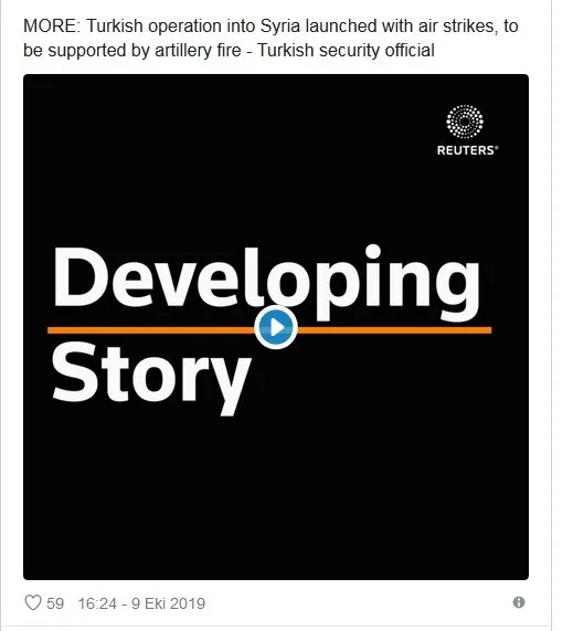 Son dakika: Başkan Erdoğan açıkladı! Barış Pınarı Harekatı’nı yabancı ajanslar böyle duyurdu