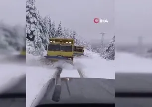 Sinop'ta kar yağışı