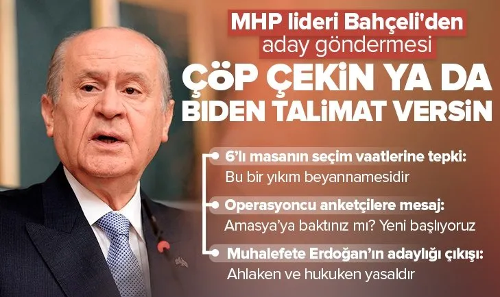 MHP lideri Bahçeli’den önemli açıklamalar!