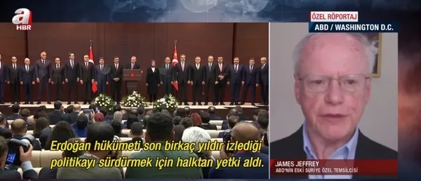 James Franklin Jeffrey’den A Haber’e özel açıklamalar: Başkan Erdoğan ve Bakan Hakan Fidan...