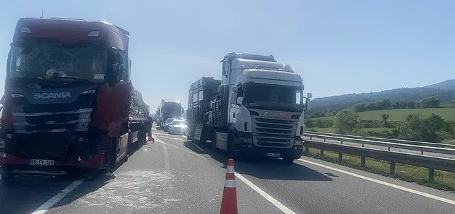 Anadolu Otoyolu'nda zincirleme kaza! Araç kuyruğu oluştu