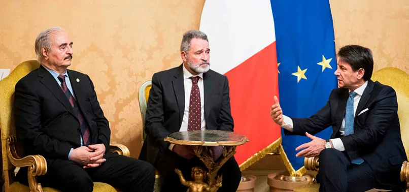 İtalya Başkanı ile görüşen Hafter'e "savaşı bırak" çağrısı