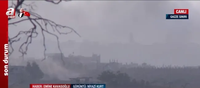 A Haber savaş bölgesinde | Gazze ağır bombardıman altında! Siyah dumanlar bölheyi kapladı