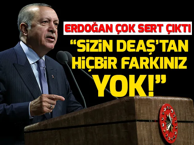 Cumhurbaşkanı Erdoğan: Sizin DEAŞtan hiçbir farkınız yok!
