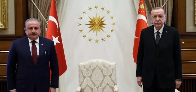 Son dakika: Başkan Erdoğan TBMM Başkanı Şentop’u kabul etti