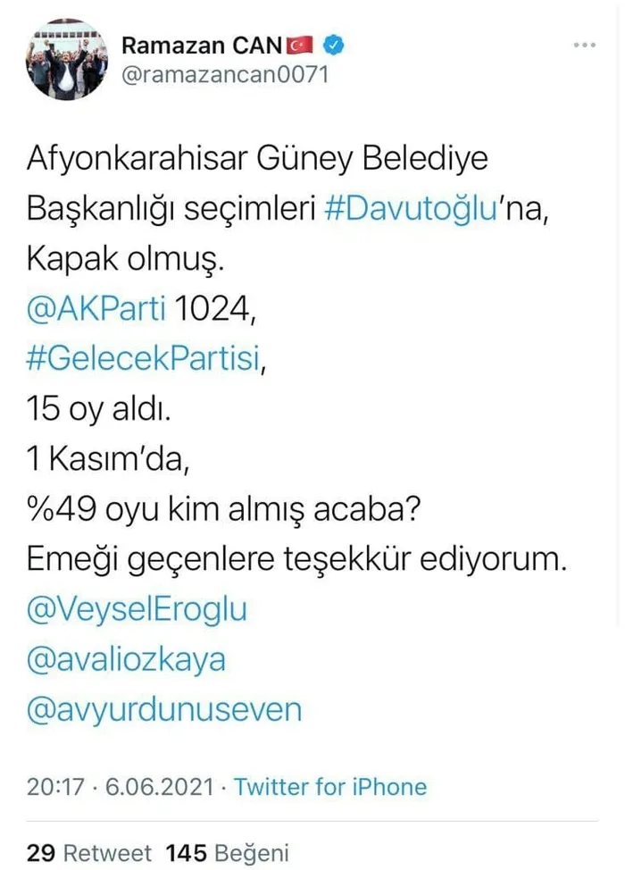 AK Parti'den Ahmet Davutoğlu’na gönderme! "Seçim sonucu kapak olmuş" - 8