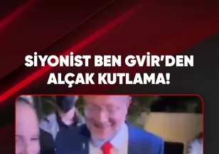 SİYONİST BEN GVİR'DEN ALÇAK KUTLAMA