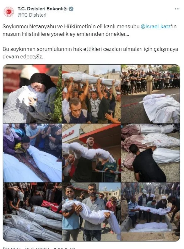 AK Parti Sözcüsü Ömer Çelik’ten Katz’ın paylaşımına sert tepki: Soykırım şebekesinin tetikçisi