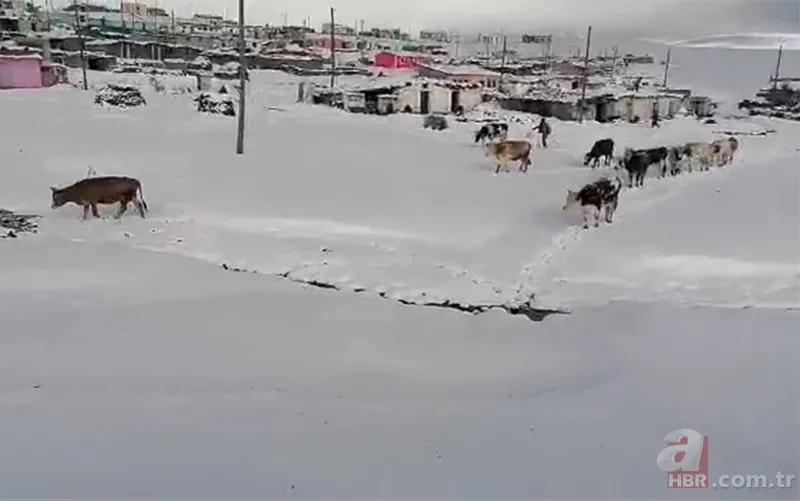Ardahan'da kar kalınlığı 15 santimetreye ulaştı! Aceleyle inmek zorunda kaldılar 16