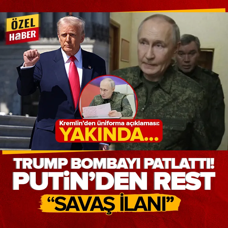 Trump bombayı patlattı! Putin resti çekti