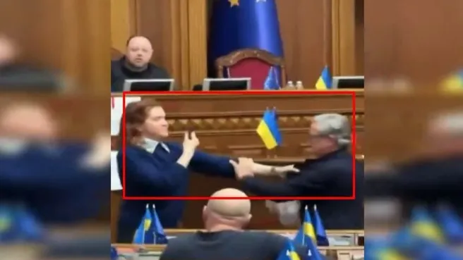 Ukrayna parlamentosunda kavga
