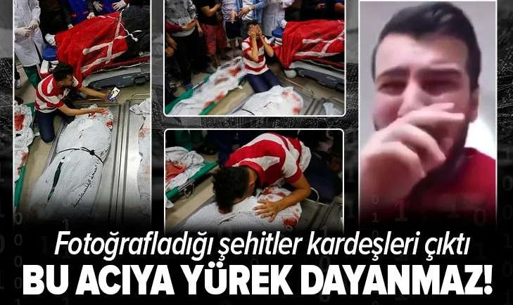 Gazzeli gencin en zor anları: Hastanede fotoğraflarını çektiği şehitlerin arasında iki kardeşinin bulunduğunu fark etti