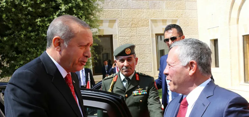Ürdün Kralı'ndan Cumhurbaşkanı Erdoğan'a teşekkür