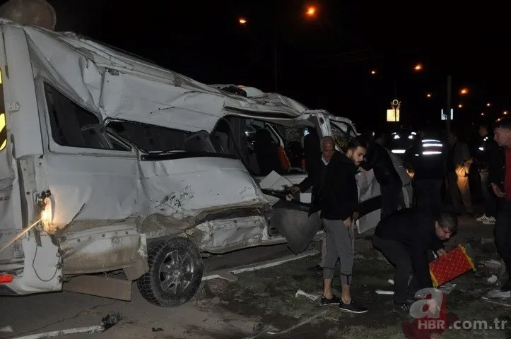 2 servis aracı zincirleme kazaya karıştı! Çok sayıda yaralı var