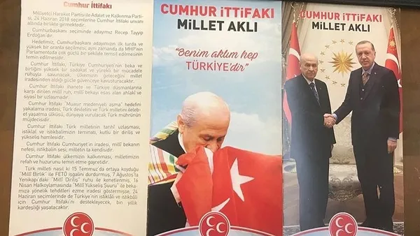 MHP'nin seçim broşüründe Bahçeli ve Erdoğan yan yana - 1