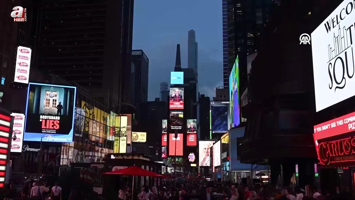 Başkan Erdoğan'ın sözleri Times Meydanı'nda: The World is Bigger than Five