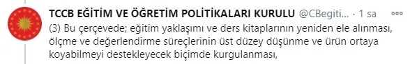 Öğrencilere 21. yüzyıl yetkinliklerinin kazandırılmasına ilişkin politika belgesi taslağı Başkan Erdoğan’a sunuldu