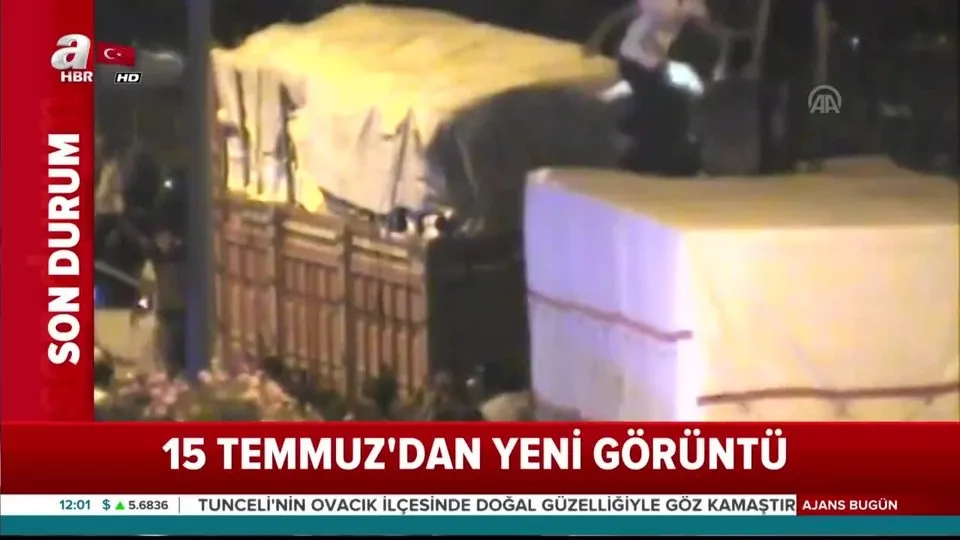 15 Temmuz darbe girişimi gecesine ait yeni görüntü ortaya çıktı! Yer: Haliç Köprüsü... |Video