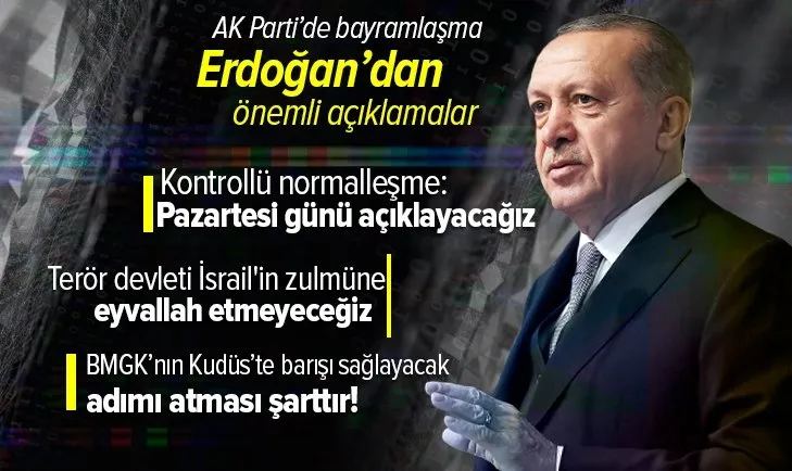 Son dakika: AK Parti'de bayramlaşma! Başkan Erdoğan: İsrail'in zulmüne eyvallah etmeyeceğiz